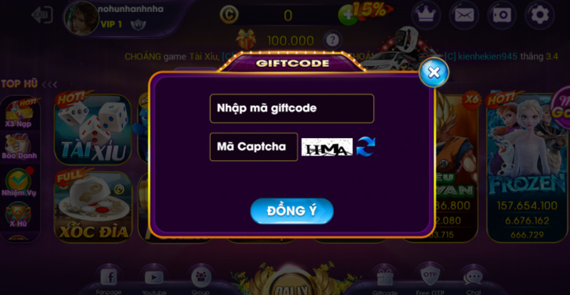 Cách nhận giftcode Choáng Club