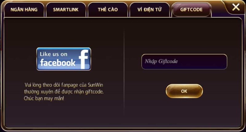 Chương trình tặng giftcode Sunwin và hướng dẫn nhận Code