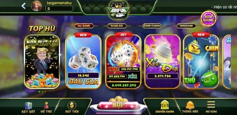 Giới thiệu cổng game bài RikFun