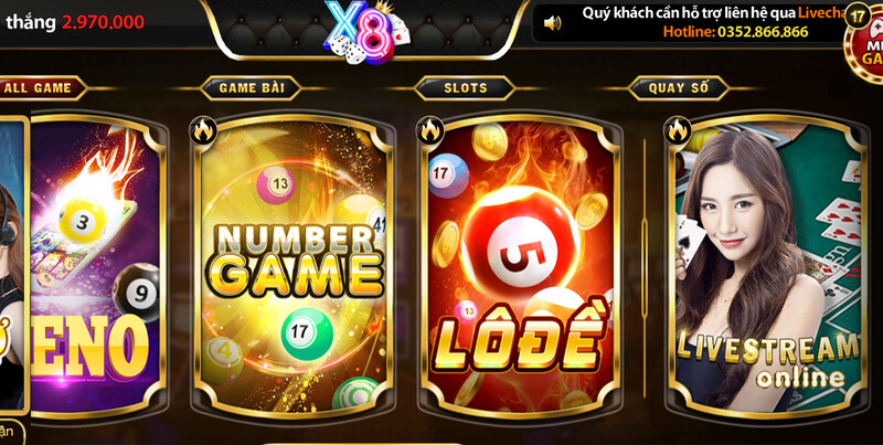 Giới thiệu cổng game đổi thưởng X8.Vin: