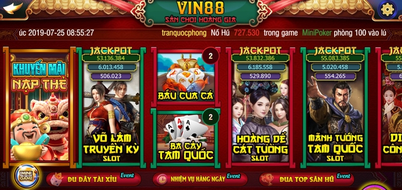 Kho game đặc sắc khó chối từ tại Vin88