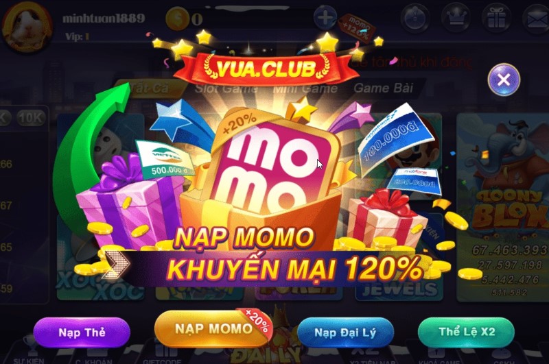 Kho game hấp dẫn chỉ có tại Vua Club