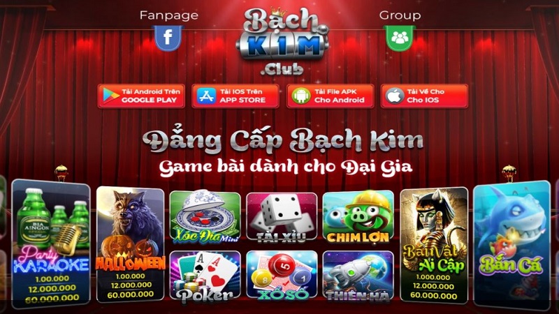 Link tải cổng game Bạch Kim Club 