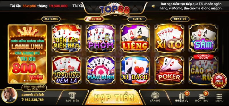 Link tải game đổi thưởng Top88 VN về máy: