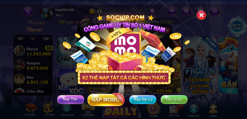 Những tựa game nổi bật tại Soc Vip