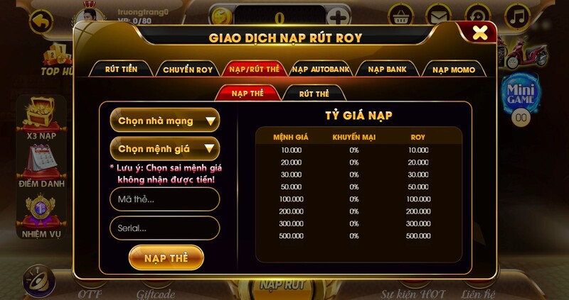 Tổng quan về cổng game Roy79